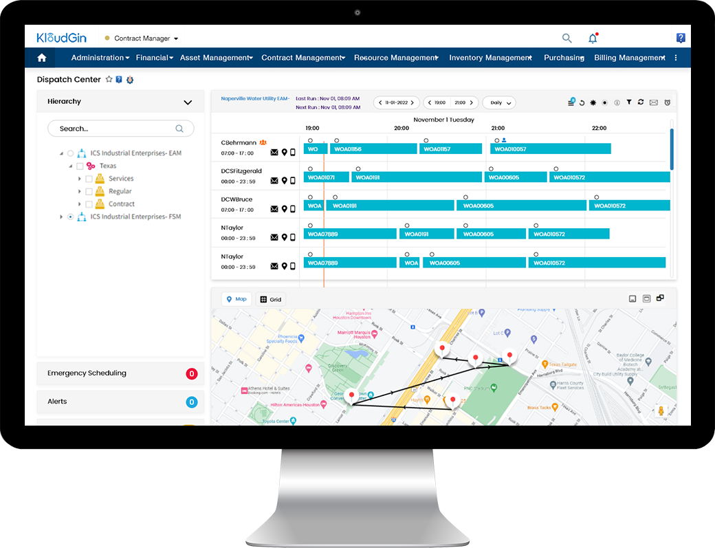 screenshot of KloudGin Asset Management